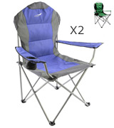 Divero ZGC34324_SL2 Deluxe Padded Folding Camping Chair