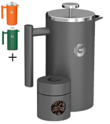 Coffee Gator CFT-1L-GRY Double Walled French Press