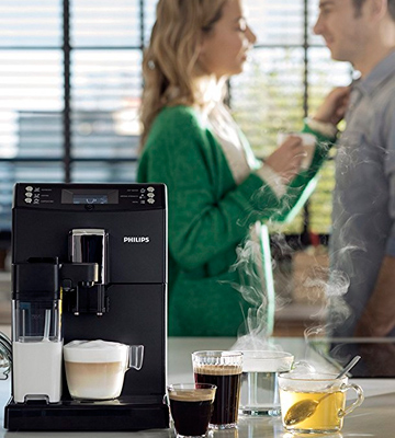 Die Übersicht über die Philips EP3550/00 Kaffeevollautomat, Milchkaraffe, AquaClean
