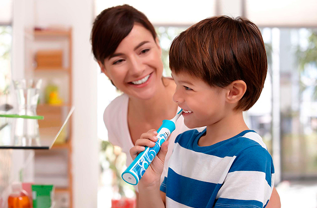 Vergleich mit Die elektrischen Zahnbürsten für Kinder