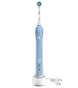 Oral-B Pro 1000 Elektrische Zahnbürste, mit Timer, Andruckkontrolle und CrossAction Aufsteckbürste