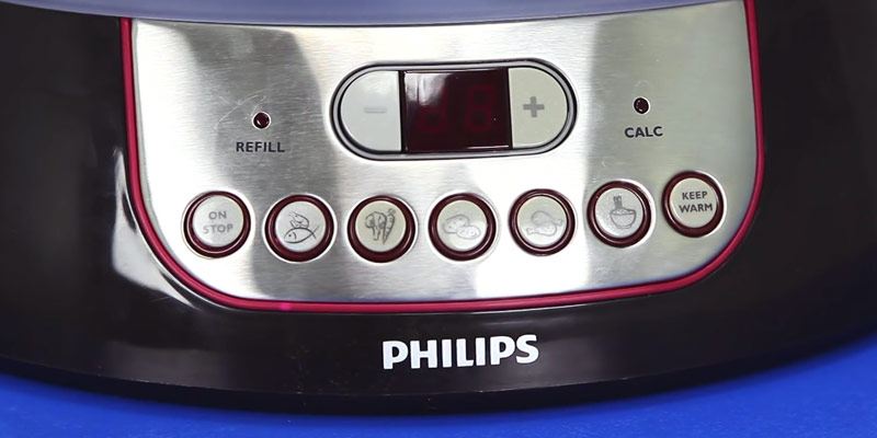 Detaillierte Übersicht über die Philips HD9140/91 Dampfgarer