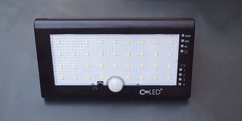 Die Übersicht über die CroLED 35 LED Solar Aussenleuchte Außenwandleuchte